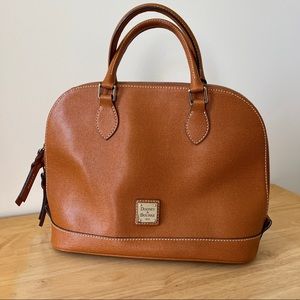 Dooney & Bourke Zip Zip Satchel in Caramel